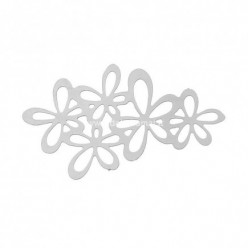 Ažūrinė plokštelė B56954, 3.4 x 2.0cm, antikinio sidabro