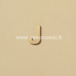 Medinė raidė 2cm, "J"