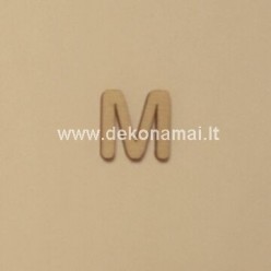 Medinė raidė 2cm, "M"