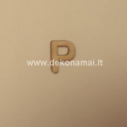 Medinė raidė 2cm, "P"