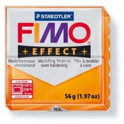 Modelinas Fimo effect 56g. Skaidrus, oranžinė