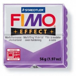 Modelinas Fimo effect 56g. Skaidrus, violetinė
