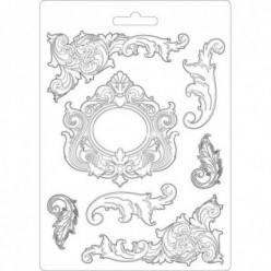 Plastikinės formos 14.8x21cm, ornamentai