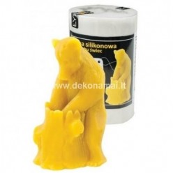 Silikoninė forma Lokys prie kelmo, aukštis 11.5cm