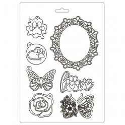 Plastikinės formos 14.8x21cm, ornamentai