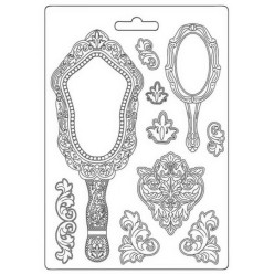 Plastikinės formos 14.8x21cm, ornamentai, veidrodis