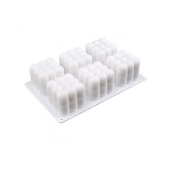 Silikonė forma burbulai, 6x6cm, 6vnt.