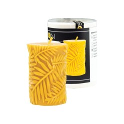 Silikoninė forma Cilindras su lapais, aukštis 8.5cm